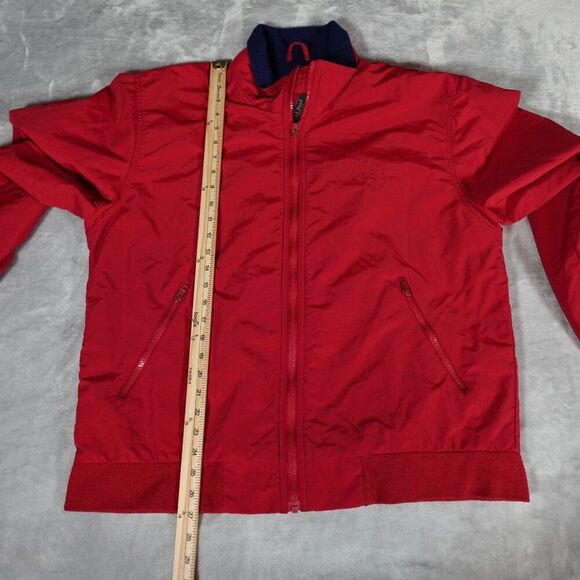 Vintage LL Bean 3 Season Jacket Mens Large Fleece Lined Lightweight Red - Picture 10 of 11